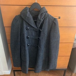 Women’s banana republic black car coat XS